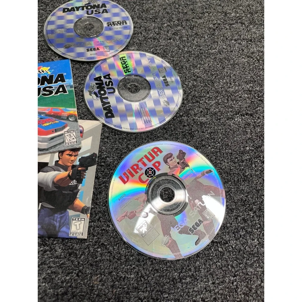 Sega Saturn Virtua Cop & DaytonaSega Saturn Virtua Cop & Daytona USA Video Games